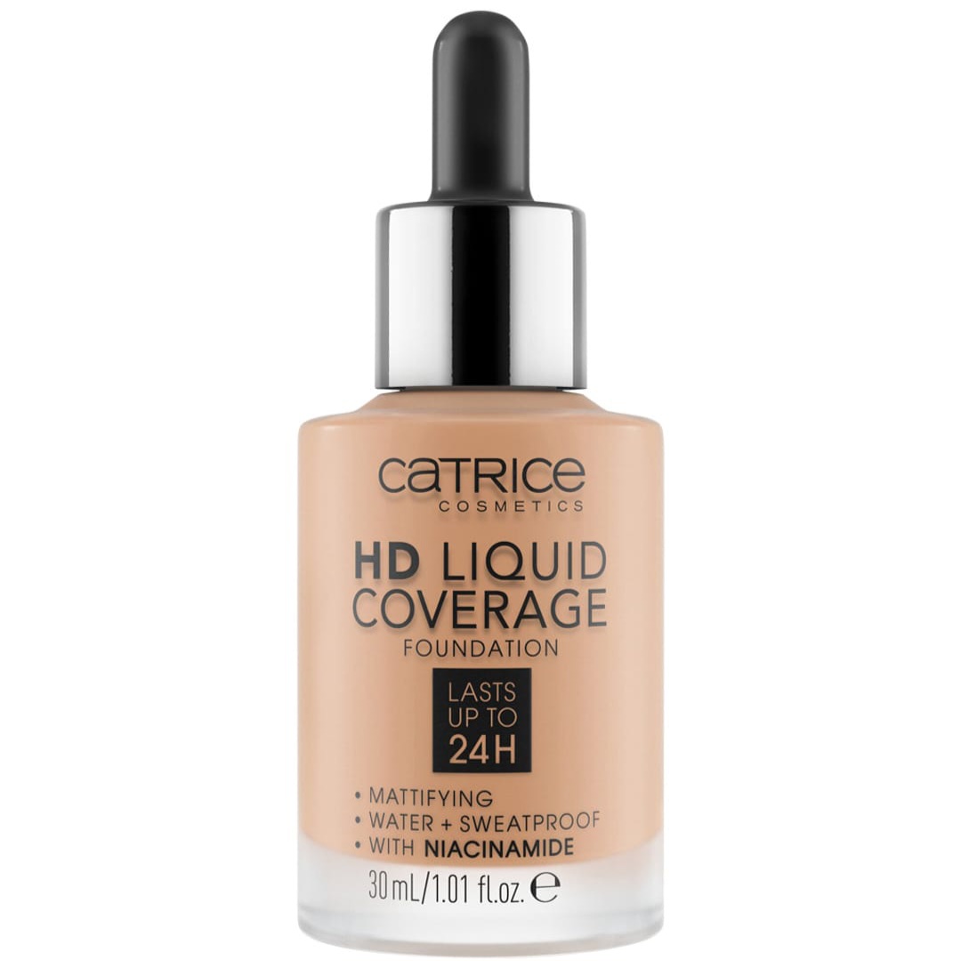 کرم پودر کاتریس Warm Beige سری HD مدل Liquid Coverage شماره 40 حجم 30ml