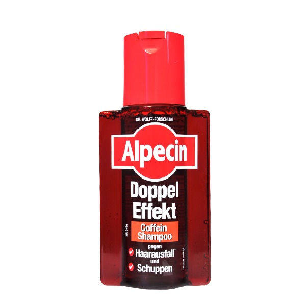 شامپو ضد شوره و ضد ریزش دابل افکت آلپسین مدل Double Effect Caffeine حجم 200ml