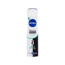 اسپری دئودورانت نیوآ مدل Invisible Black&White Active حجم 150ml