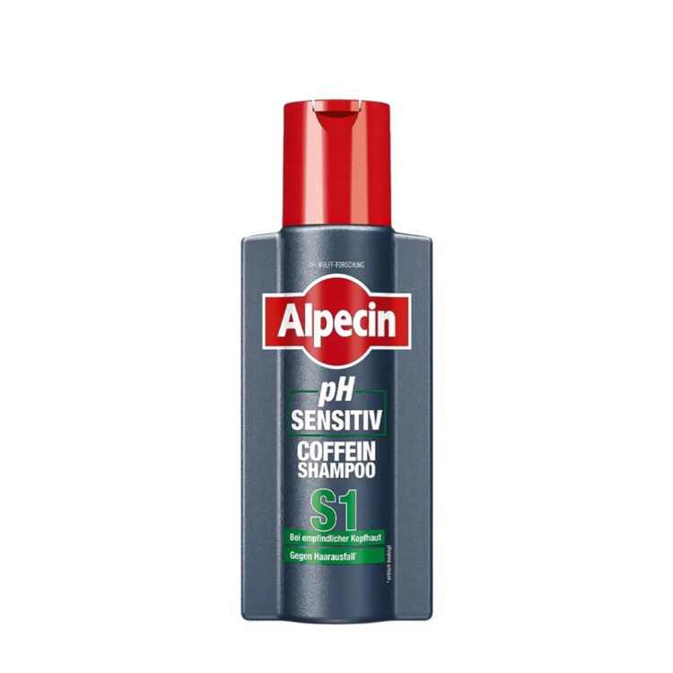 شامپو پوست سر حساس و ضد ریزش کافئین coffein آلپسین مدل S1 حجم 250ml