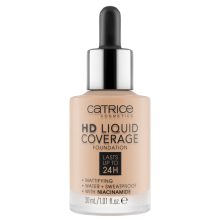 کرم پودر کاتریس Sand Beige سری HD مدل Liquid Coverage شماره 30 حجم 30ml