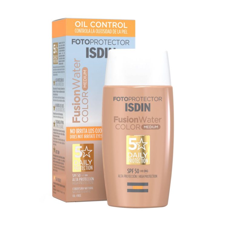 ضد آفتاب رنگی ایزدین مدل مدیوم حجم 50ml