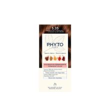 رنگ مو بدون آمونیاک فیتو phyto شماره 5.35 قهوه ای شکلاتی روشن
