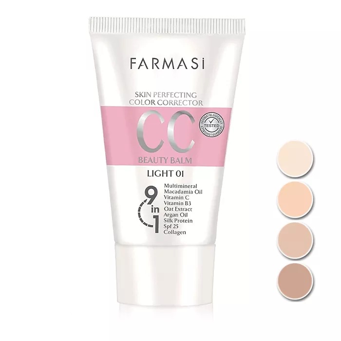 سی سی CC کرم فارماسی رنگ روشن شماره 01 حجم 50ml